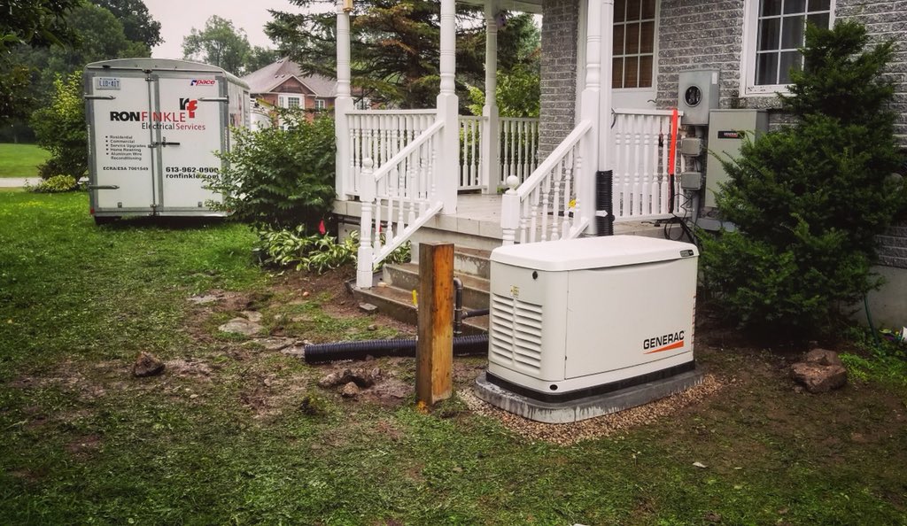 RFElectServices's tweet image. Another job well done! Generator install with a whole home automatic transfer switch. #electrician #Generac #generator #electrical #services #rfes #stormready