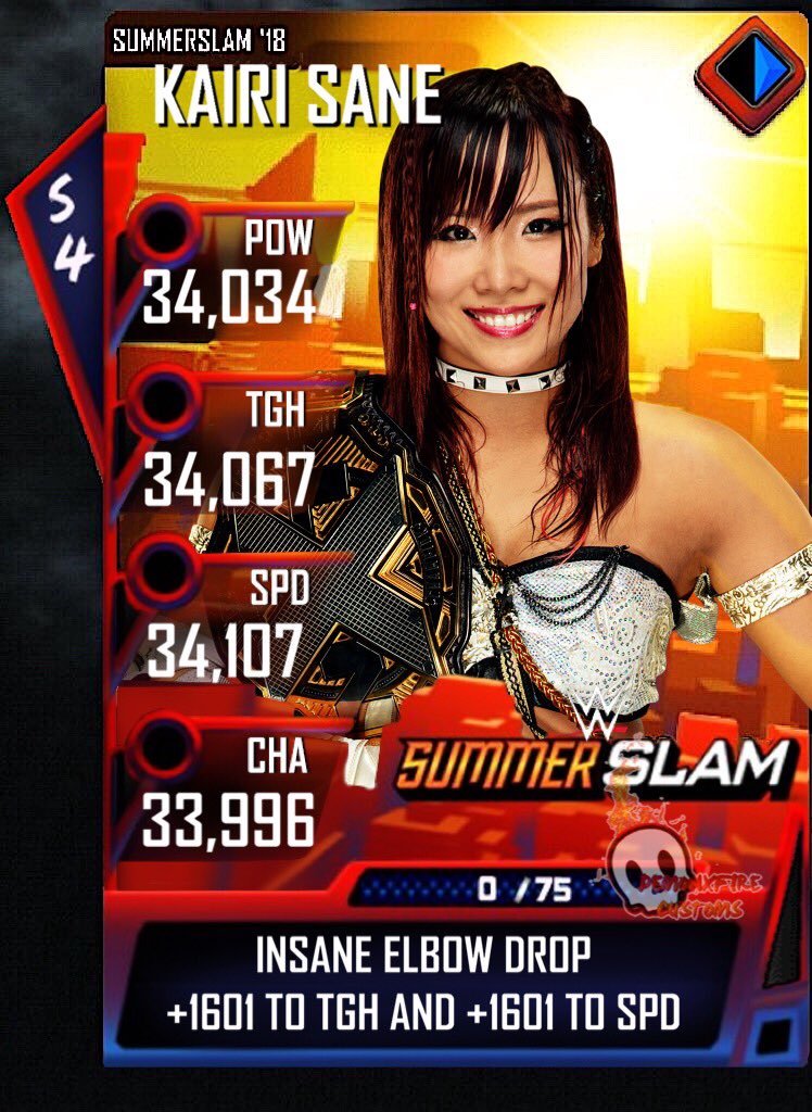 StraightFireC's tweet image. Next card is the New NXT Women’s Champion @KairiSaneWWE #WWESuperCard