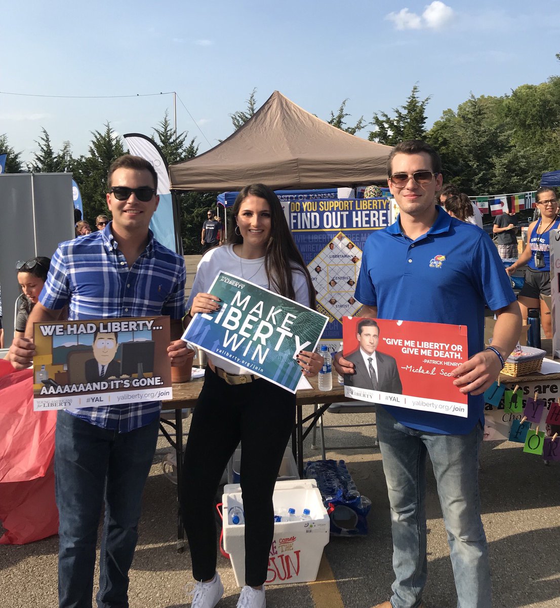 YAL_Jayhawks's tweet photo. Join us this Sunday, August 26 from 2-4pm at 1540 Louisiana st. to kick off the fall semester! Link to Facebook event: https://t.co/A6AMuwMlwC https://t.co/VxdL01S16C