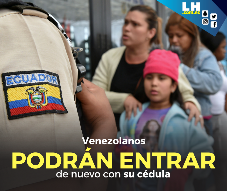 lahoraecuador's tweet photo. Por 45 días los #venezolanos podrán entrar al #Ecuador  con su cédula.
►https://t.co/UaNPzrrbDw https://t.co/236qjlnL4A