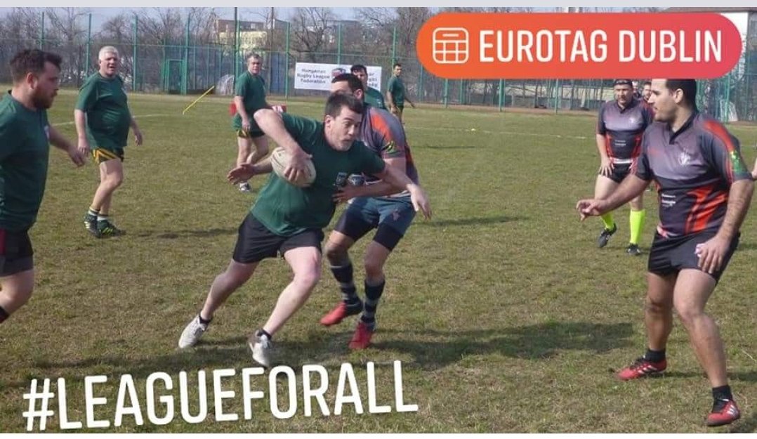 XLeagueRL's tweet photo. EuroTag comes to Dublin. Contact us for details.

*Do you find that there is not enough contact playing tag rugby?

Come play Eurotag, a modified version of Rugby League that caters for all- Men, Women, Kids, have played rugby before or never held a rugby ball. https://t.co/g177kuZt8e