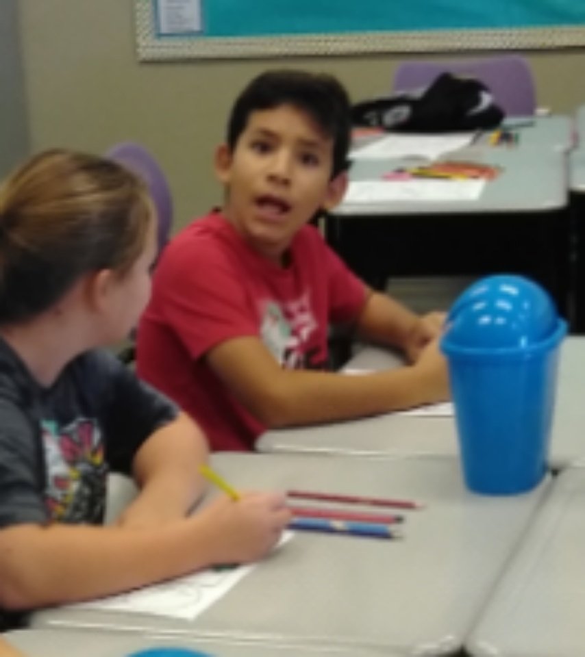 MsGuthries5th's tweet photo. The two faces in my classroom today.  
"take my picture! Look at this funny face"
And
"Ms. Guthrie I'm working please don't" https://t.co/2R8Ne6Aij6