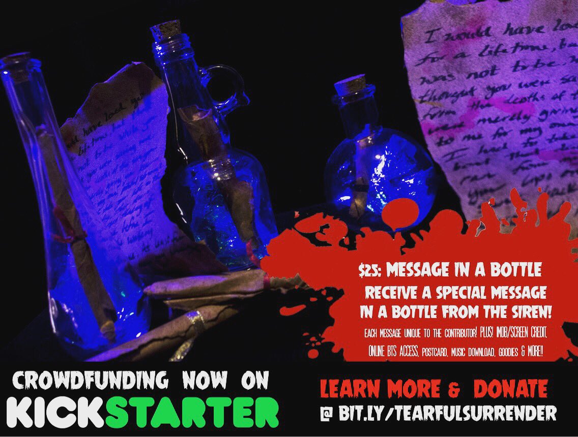 DDCP_SF's tweet photo. Sample perk! 🌊🍾Link in bio for info #supportindiehorror 💀#tearfulsurrendermovie #promotehorror #crowdfundingnow #seekingfunding #supportindiefilm #horror #preproduction #diyhorror #indiefilmmakers #makinghorrorhistory #sampleperk #spreadthehorror #fundthisproject #cultcinema https://t.co/53QM2WPvhj