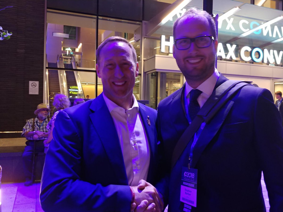 It has been a pleasure speaking to and learning from Conservative innovators such as Peter MacKay, at the #CPC18 Convention.
