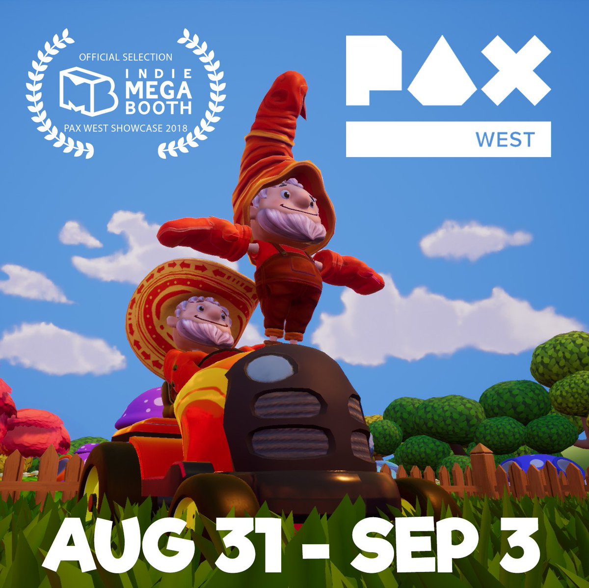 HousePixelGames's tweet image. Only one week till #PAXWest. Find the Gnomes in the #IndieMEGABOOTH