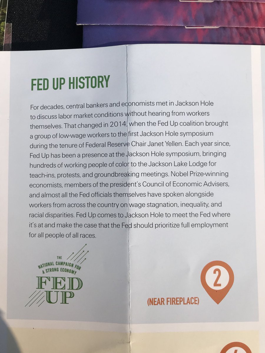 The  @federalreserve is the most powerful economic policymaker in the country, and they are all in Jackson Hole to hobnob with other central bankers and luminaries. Think the Davos of America.Don't working people of color deserve to be part of that conversation? #10YearsAfter