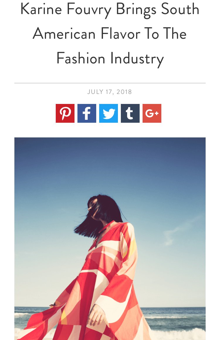KFouvry's tweet photo. Karine Fouvry Brings South American Flavor to the Fashion Industry - Artigo para The Cool Hour

#karinefouvry #karinefouvryparis #cool #treschic #chic #fashion #elegance #style #bohochic #cosmopolitan #glamour #paris https://t.co/lWhvObciGe