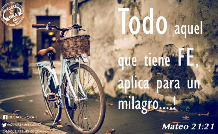 QuejateMenosOra's tweet photo. ¡Es simple! ¿Tienes Fe? entonces aplicas para un #milagro...

#QuejateMenosOraMas #Fe #Esperanza #Confianza #Venezuela #24Ago #FelizViernes https://t.co/sS37HADkvd