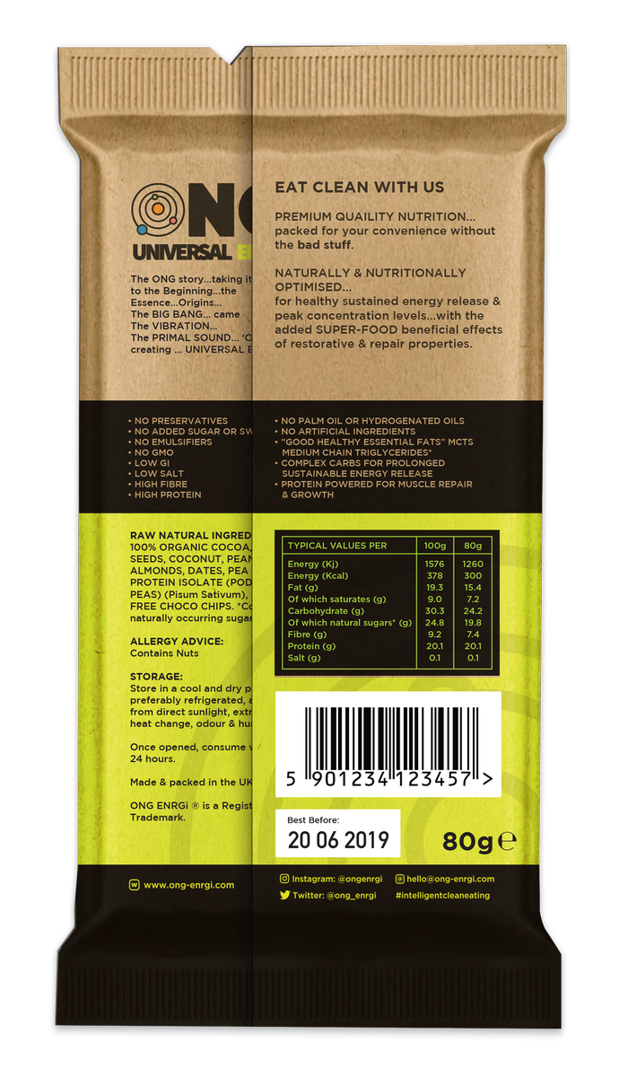 ONG ENRGI AntiOxidant Cocoa Bar.

Vegan✅ Organic✅ Lactose Free✅ GMO Free✅ Dairy Free✅ Gluten Free✅ ONG✅

Order Now at - ong-enrgi.com/product-page/o…

#ongenrgi #vegan #protein
