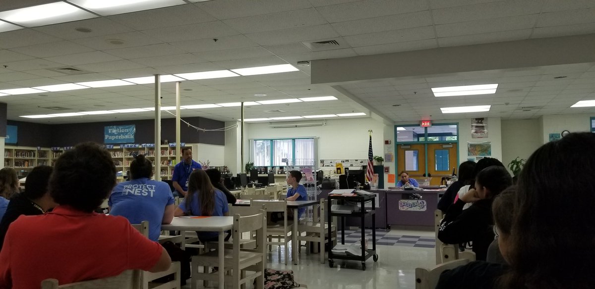 Our kiddos are captivated by our new Media Specialist, Mr. Torres. #RelationshipsMatter #readersbecomeleaders