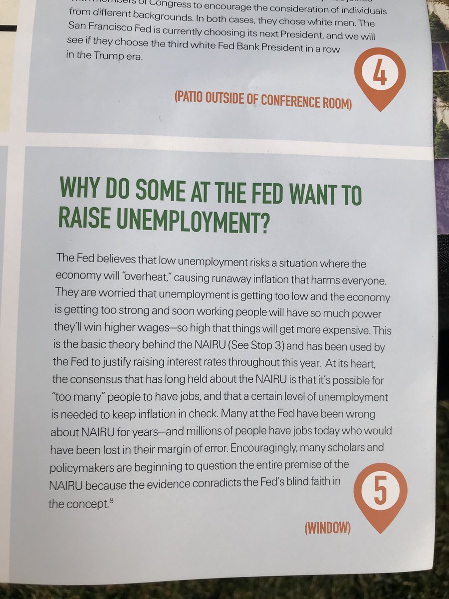 Quarles and George actually think too many people have jobs. They want more people to be out of work? Hawks have been crying wolf about hitting NAIRU for years and they've been so wrong for so long even Powell is questioning the utility of the concept of NAIRU. #10YearsAfter