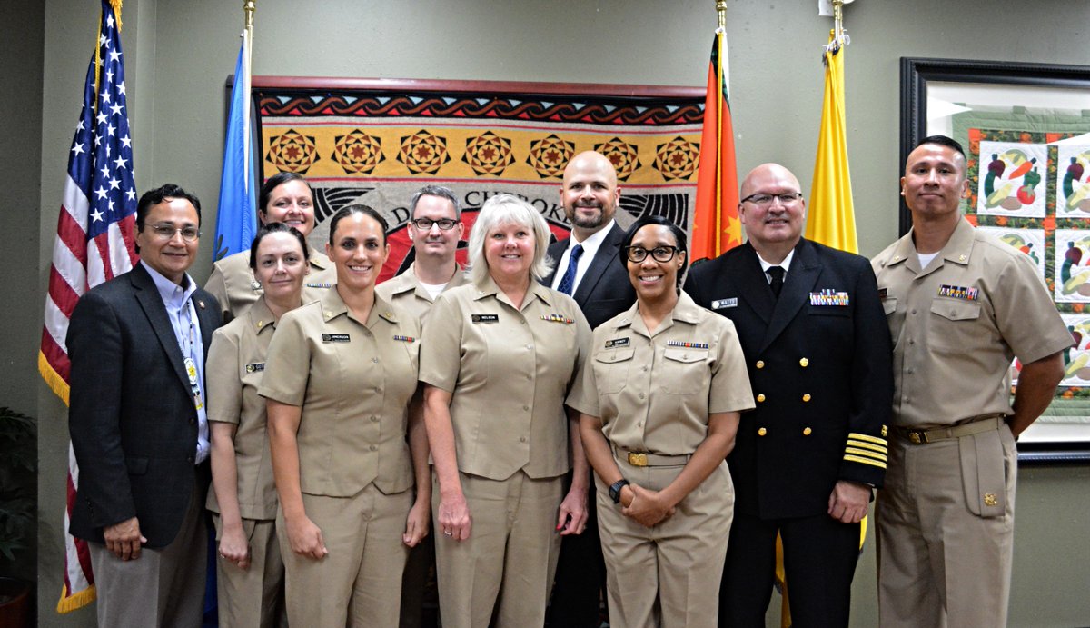 CherokeeNation's tweet photo. Congratulations to the six U.S. Public Health Service Commissioned Corps Officers who received promotions today during a special ceremony. Three of the officers promoted were @CherokeeNation citizens. Osda! #CherokeeNationHealth https://t.co/jna5vnH8oc