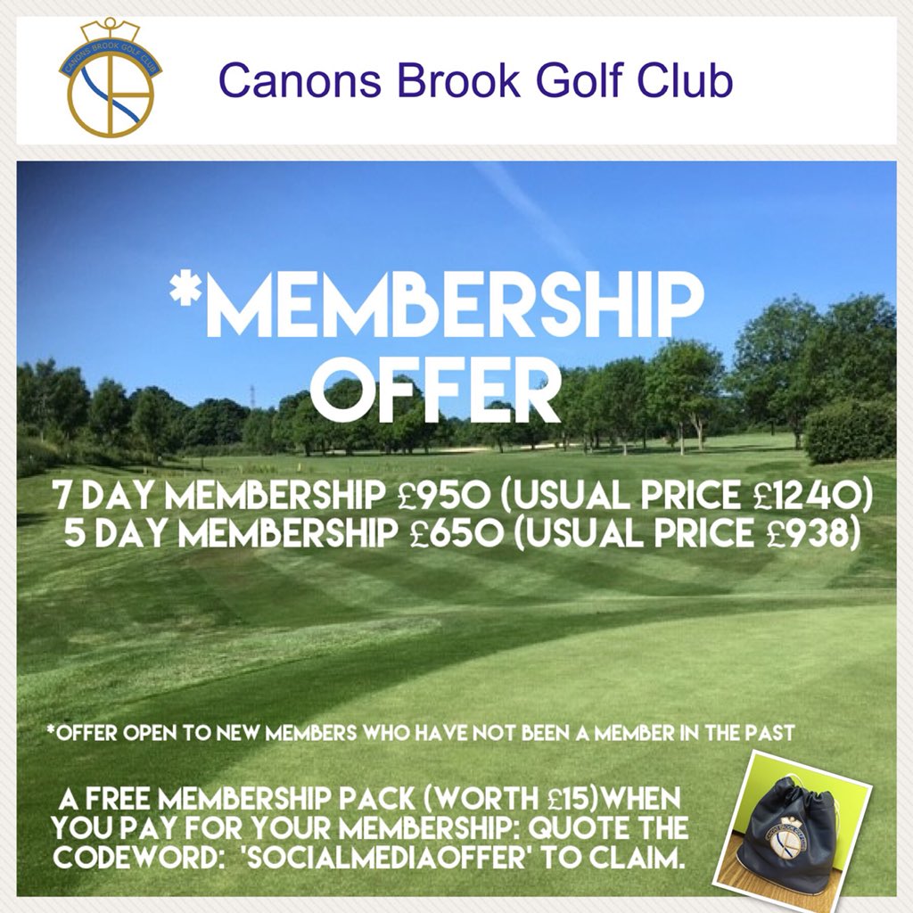 Canons Brook Golf Club on Twitter "We want you to join us! The savings
