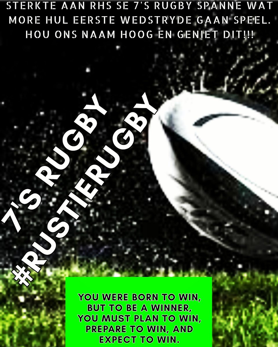 500Klub's tweet photo. You were born to win, but to be a winner, you must plan to win, prepare to win, and expect to win.

#7s_rugby #rustierugby https://t.co/1lz9L9nU1B