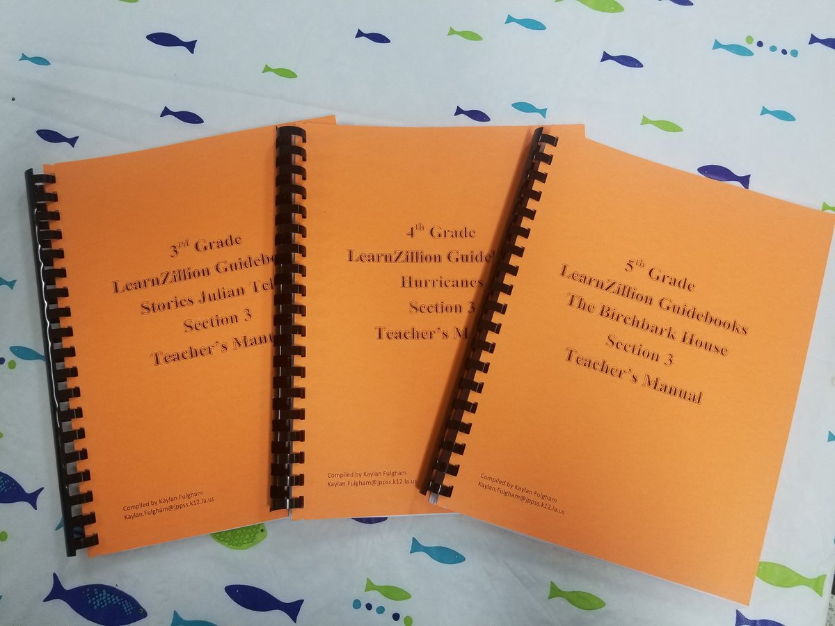 teacherrealtor_'s tweet image. I finished Section 3 of the teacher&apos;s manuals I&apos;m making from the Learnzillion Guidebooks lessons today!! I wish I had these when I was in the classroom. #TAPMasterTeacher #PitrePirates #TransformationNetwork #ExcellenceIsTheExpectation @JPSTransformNet
