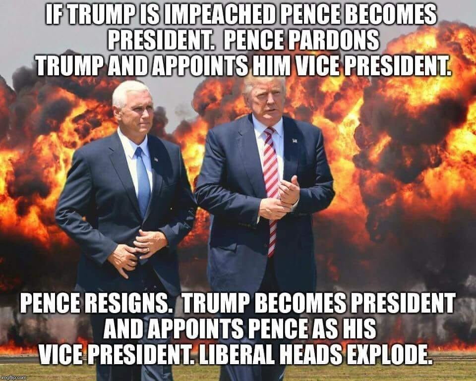 Image result for Trump, Pence, impeachment