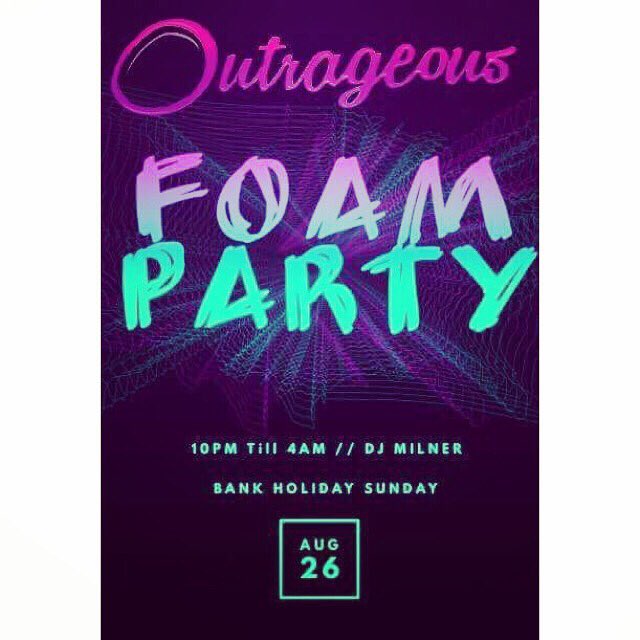 ClubOutrageous's tweet image. 🤤*YOUR 2 DAY WARNING*🤤

"I've been counting down the days of this, it's almost here and I'm loving it" 

It's the one everyone you know is talking about, why you ask? 

Because it's gonna be f*****g awesome 😎

WE ARE NOW JUST 2️⃣️️ DAYS AWAY FROM OUR FOAM PARTY...😍😎