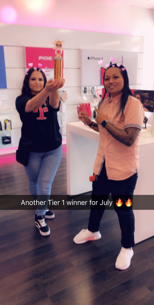 Awesome job on hitting Tier 1 on your first month for July.... keep that up @Adriannaa857 showing up for DELIVERMORE!! @King_Oscar94 @GregoryTMobile @Myron11649510 @MGonzal186 @nazarma @TMobile @RealEWInc 🔥🔥