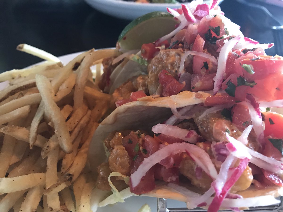 Loudoun Restaurant Week kicked off with Shrimp Tacos at Fords. #loudounchamber #fordsfishshack #loudouncounty #restaurantweek