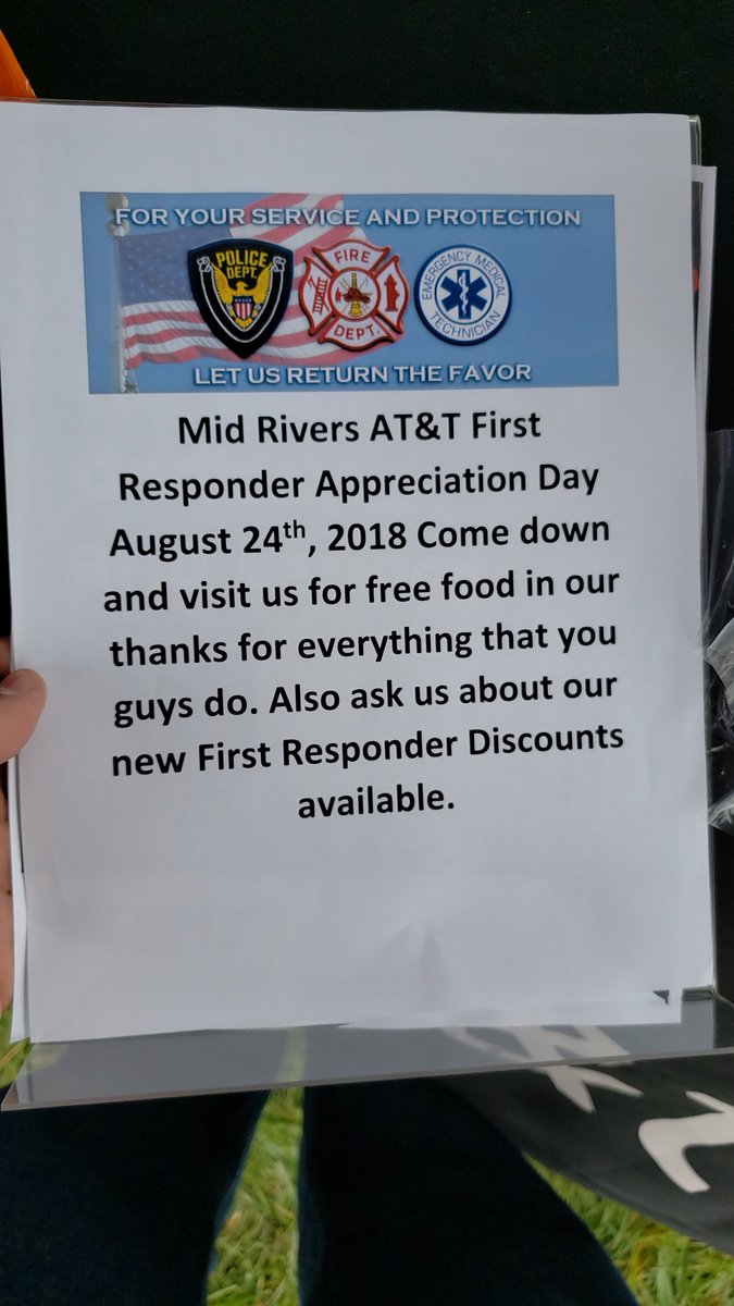 NickMuellerMRAM's tweet photo. huge shout out to @CottlevilleFire for stopping by for our First Responders Appreciation day, Hope we were able to get some info about #FirstNet out and help some of our brave First Responders out #LifeAtATT #MidStateProud #teamV @mvitty01 @woolverton_b @JCollier33 @MickFJJr https://t.co/7cpigaABLn