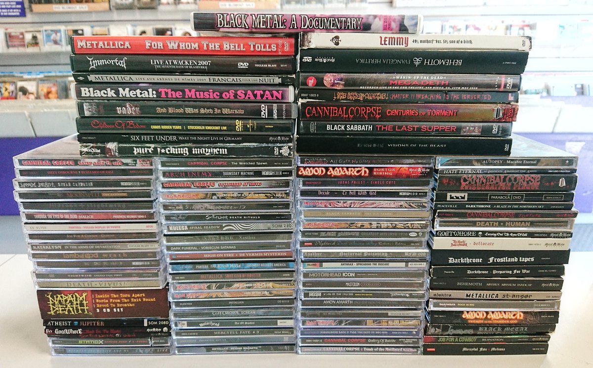 dejavudiscs's tweet photo. Nothing but Metal... ~ Scarborough store
#UsedCDs #UsedDVDs https://t.co/tvv3AGHu2Y