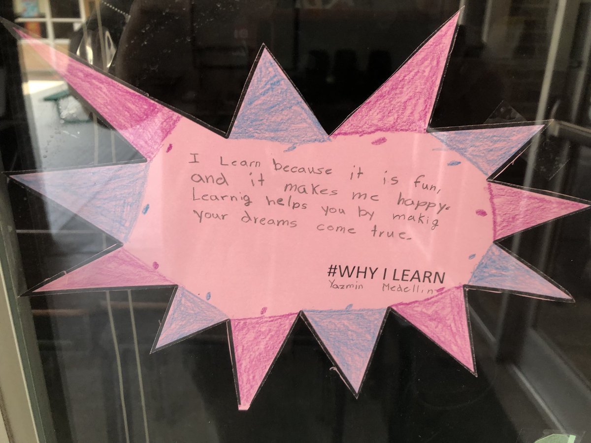 pastorjezer's tweet photo. We did an activity called #whyiteach and my students completed an activity called #whyilearn. Here’s a look at some responses from my bilingual fourth graders @WilsonAISD. #WEDreambig #ALLIN4Aldine @BakerDana2424 @ceaitalia @sdcastro15 https://t.co/TerTJQXqYs