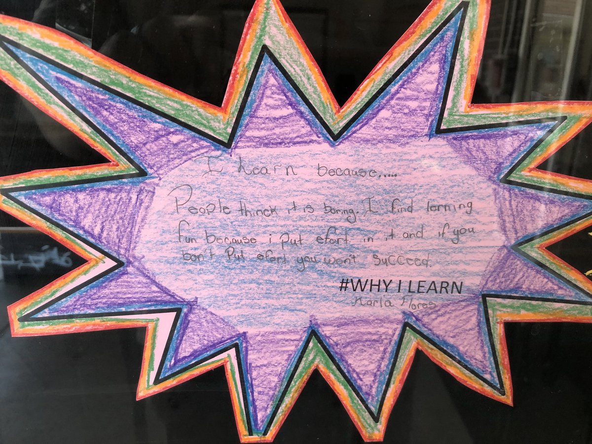 pastorjezer's tweet photo. We did an activity called #whyiteach and my students completed an activity called #whyilearn. Here’s a look at some responses from my bilingual fourth graders @WilsonAISD. #WEDreambig #ALLIN4Aldine @BakerDana2424 @ceaitalia @sdcastro15 https://t.co/TerTJQXqYs