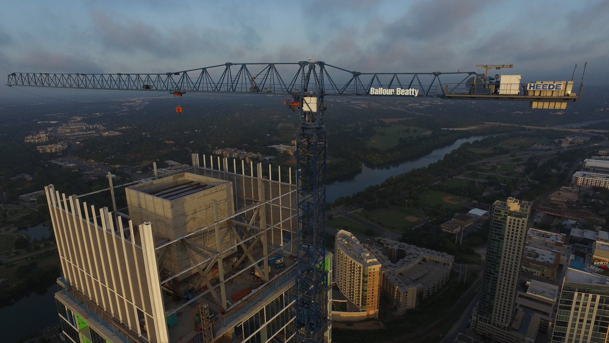 Multivista's tweet photo. Photo of the Week: Absolutely stunning! Thanks to our drone team, we're 62+ stories up in downtown Austin and not a single person is at risk of getting hurt to snap this photo.
@balfourbeatty
#MVPOW
📷 : Austin, TX team
#Construction #Drones #AerialPhotography #DronePhotgraphy https://t.co/K078GE85FT