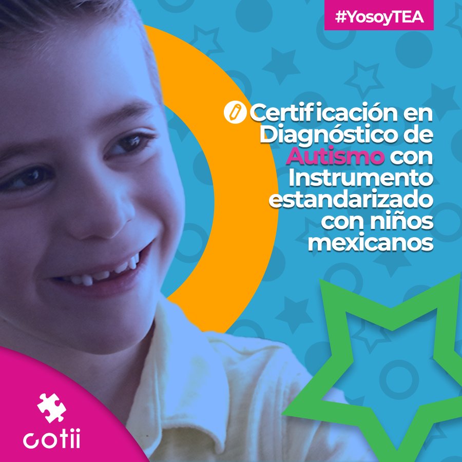 Certificación para diagnóstico de Autismo con instrumento estandarizado para niños mexicanos.
Sept. 8, CDMX
Oct. 6, Ags.
Oct. 20, Mér.
Nov. 10 en el Congreso
Diciembre 1, Guad.
Informes: coticursosqro@gmail.com
Tel. (81) 1522 8183 whatsapp: 442 127 8981