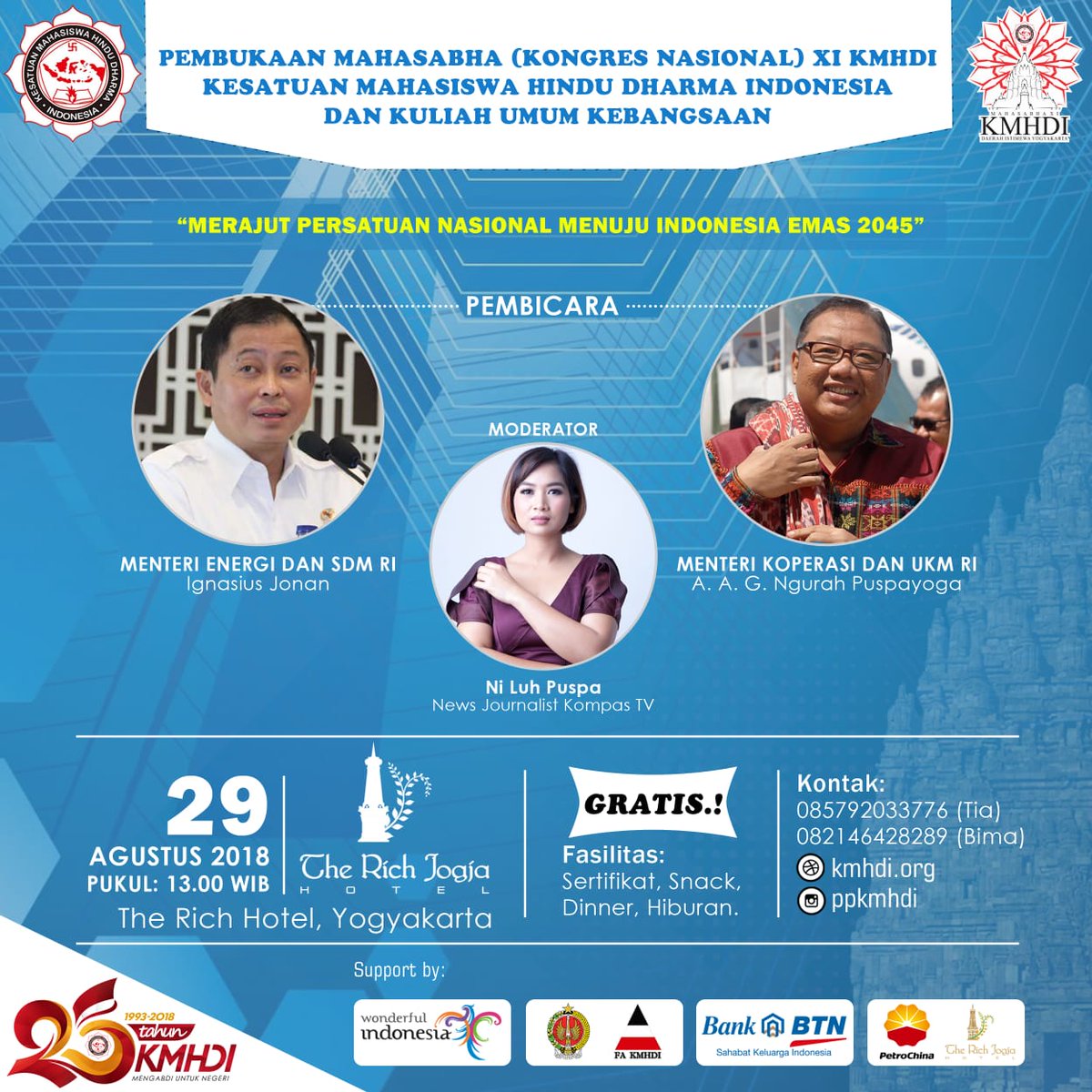 Satyam Eva Jayate ✊
<a href="/jokowi/">Joko Widodo</a> <a href="/KementerianESDM/">Kementerian Energi dan Sumber Daya Mineral RI</a> <a href="/KemensetnegRI/">Sekretariat Negara</a> <a href="/setkabgoid/">Sekretariat Kabinet</a> <a href="/kmhdi/">KMHDI</a> <a href="/mahasabhaXI/">MahasabhaXI.DIY</a> 
#KMHDI #MahasabhaXIKMHDI