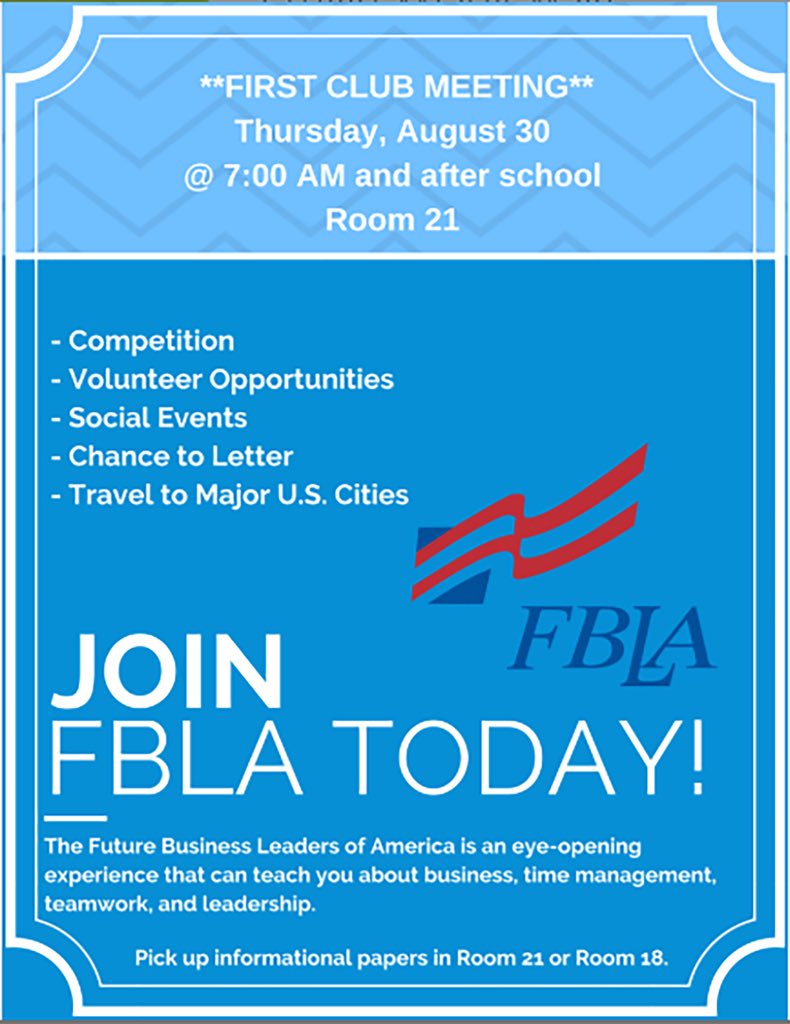 Platte County FBLA on X: “Join PCHS FBLA today! First meeting is 8