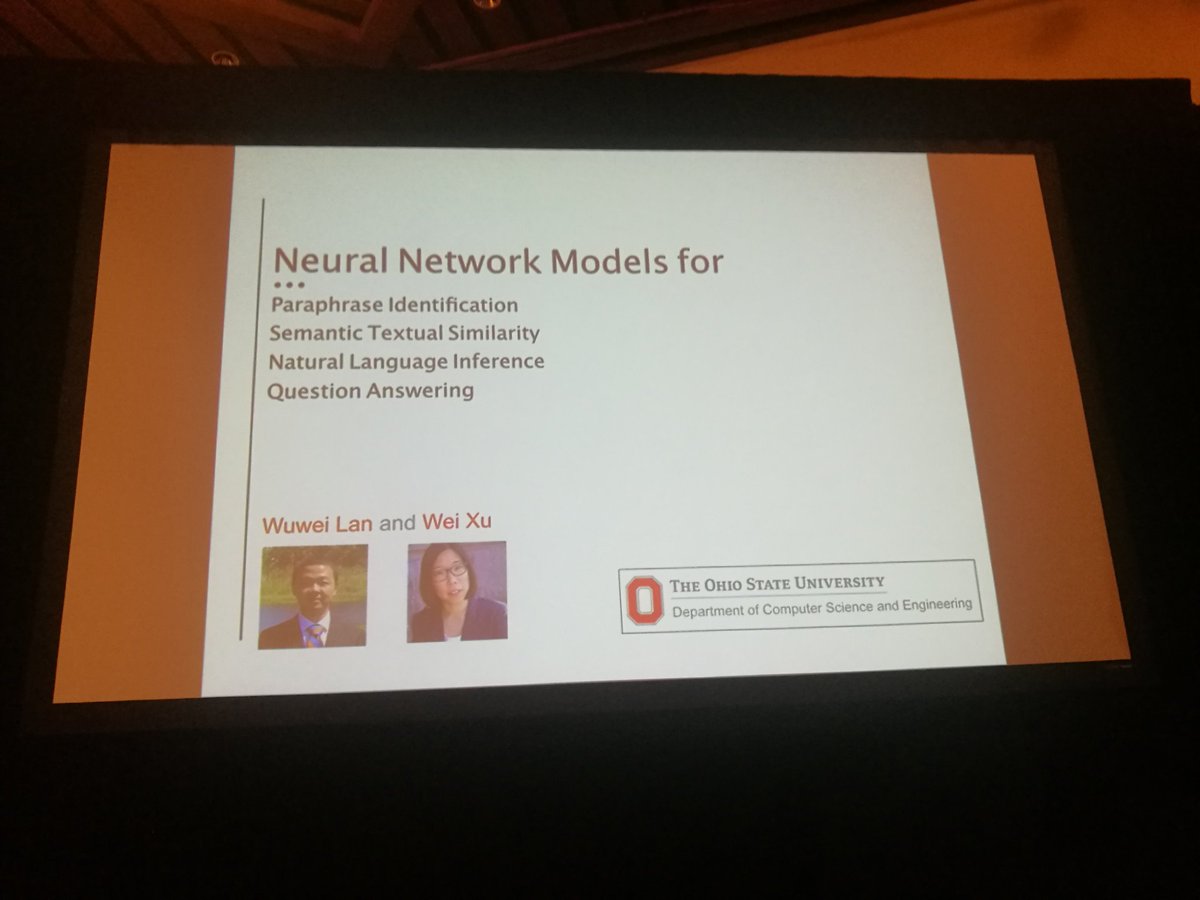 LeonDerczynski's tweet photo. #COLING2018 Best Reproduction Paper https://t.co/SFIOf27ztR