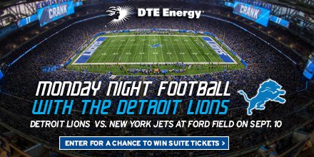 Detroit Lions on X: 'Enter for a chance to win Monday Night Football suite  tickets with the #Lions and @dte_energy!    / X