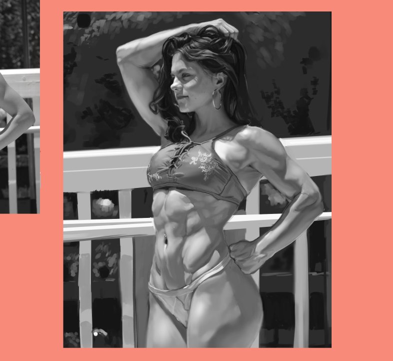 cyhm_mon's tweet photo. practicing a little grayscale rendering 
#render #digitalpainting #grayscale #CLIPSTUDIOPAINT #BruceLee #artwork #practice #digitalart #etc https://t.co/bwFHlA1BEK