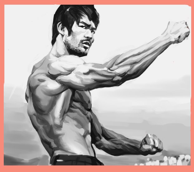 cyhm_mon's tweet photo. practicing a little grayscale rendering 
#render #digitalpainting #grayscale #CLIPSTUDIOPAINT #BruceLee #artwork #practice #digitalart #etc https://t.co/bwFHlA1BEK