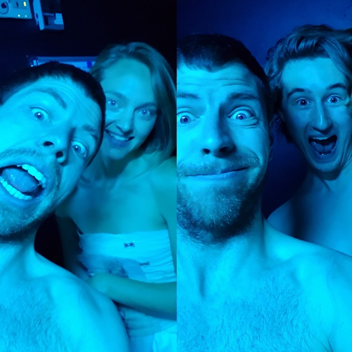 Second night of #TheMenWhoMadeFrankenstein done and dusted with @secondselfensemble. Tickets still available to come see these mugs tomorrow and Sunday, 8:30pm, @etcetera_theatre_camden for @thecamdenfringe #actorsdeath