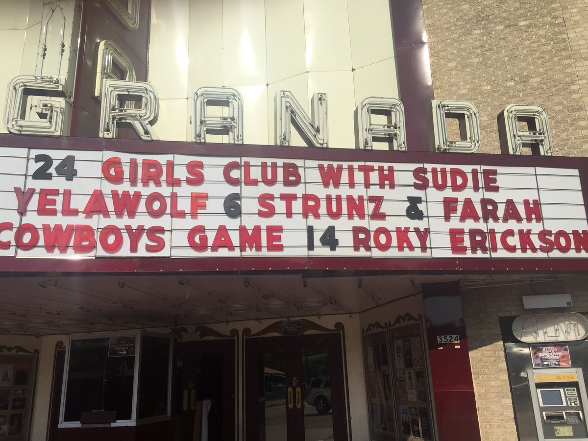 Less than a hour until the first ever #GirlsClubDallas!!! We see you <a href="/sudiemusic/">SUDIE</a> 🙌🙌 (no really we see you girl!!) grab tickets online or at <a href="/granadatheater/">Granada Theater</a> #TheFutureIsFemale #DallasMusic