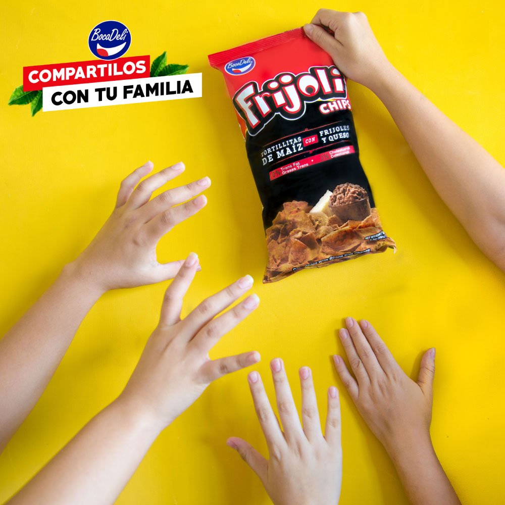 No seás codo, compartí tus Frijoli Chips con todos. 😋🤤😍 #Bocadeli #Snack #Delicioso