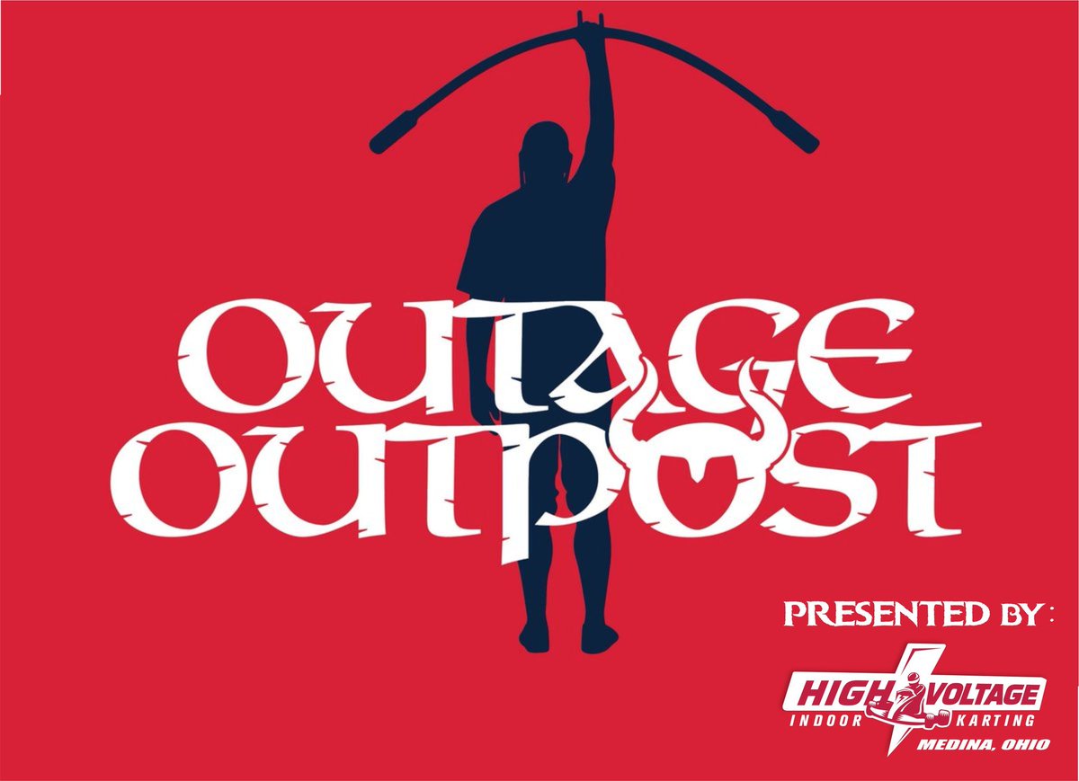 HVIndoorKarting's tweet photo. We have teamed up with @BauerOutage for #OutageOutpost ! While he may be on the DL right now, we’re still gearing up for a strong September! We are giving away Outage Outpost t-shirts starting 8/27! More at https://t.co/tACeYqVjJZ https://t.co/kbwJ8HdKeo