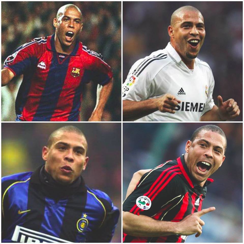 Mundo Da Bola On Twitter O Unico A Ter Marcado Gols No El Clasico Pelo Barcelona E Real Madrid E No Derbi Italiano Pelo Milan E Inter De Milao Ronaldo Luis Nazario