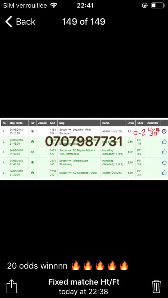 Fixed_matche's tweet image. #cotesporte #bet9ja #bet365 #bet12 #prodiction #suregame #planet365 #football #iddaa #wingame #188bet #kupon #analiz #nesine #bets10 #iddaatahmin