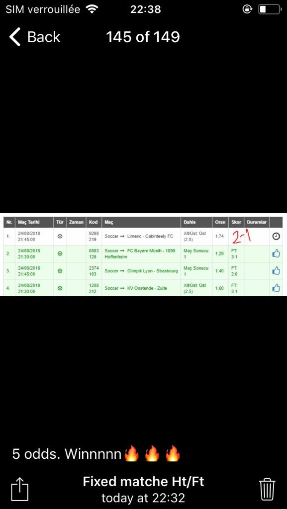 Fixed_matche's tweet image. #cotesporte #bet9ja #bet365 #bet12 #prodiction #suregame #planet365 #football #iddaa #wingame #188bet #kupon #analiz #nesine #bets10 #iddaatahmin