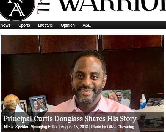 Principled Stand: Now in his sixth year leading North Atlanta, Curtis Douglass finds joy in helping students reach their goals. Go to thewarriorwire.org to read about his role and goals as he leads the Warriors. <a href="/APSNAWarriors/">North Atlanta High School</a>