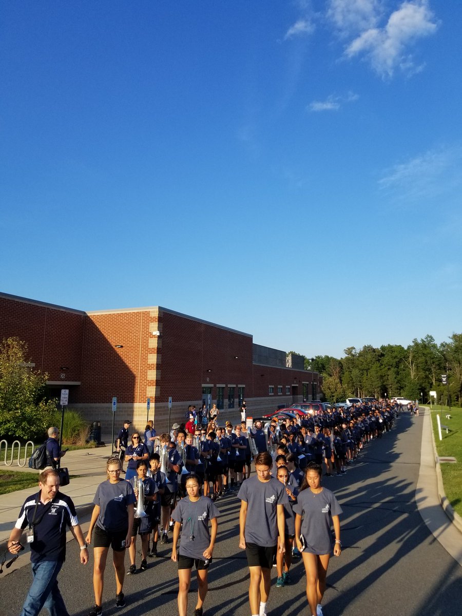 First football game means the first marching band performance of the season! Good luck to all of our Wildcats! Go Marching Knights!