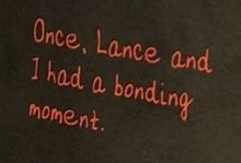 bluepldn's tweet photo. lance and keith really said fuck canon we're in love https://t.co/QhD4gbrIdI
