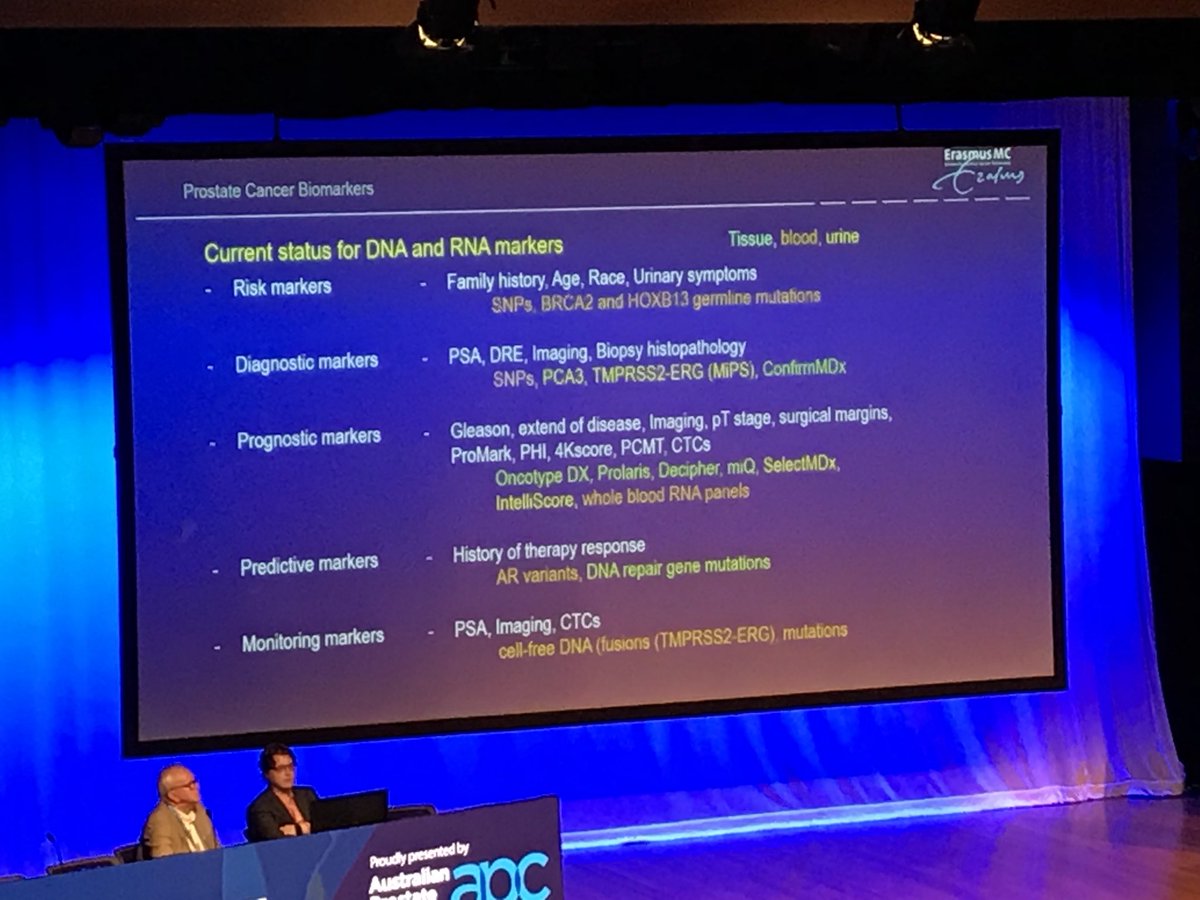 ArveenKalapara's tweet photo. Several biomarkers available, but limited for prediction of treatment response in metastatic disease, in part due to heterogeneity. Promising evidence for CTCs and cfDNA from Prof Jenster #APCC18 https://t.co/ts76PQb5SX