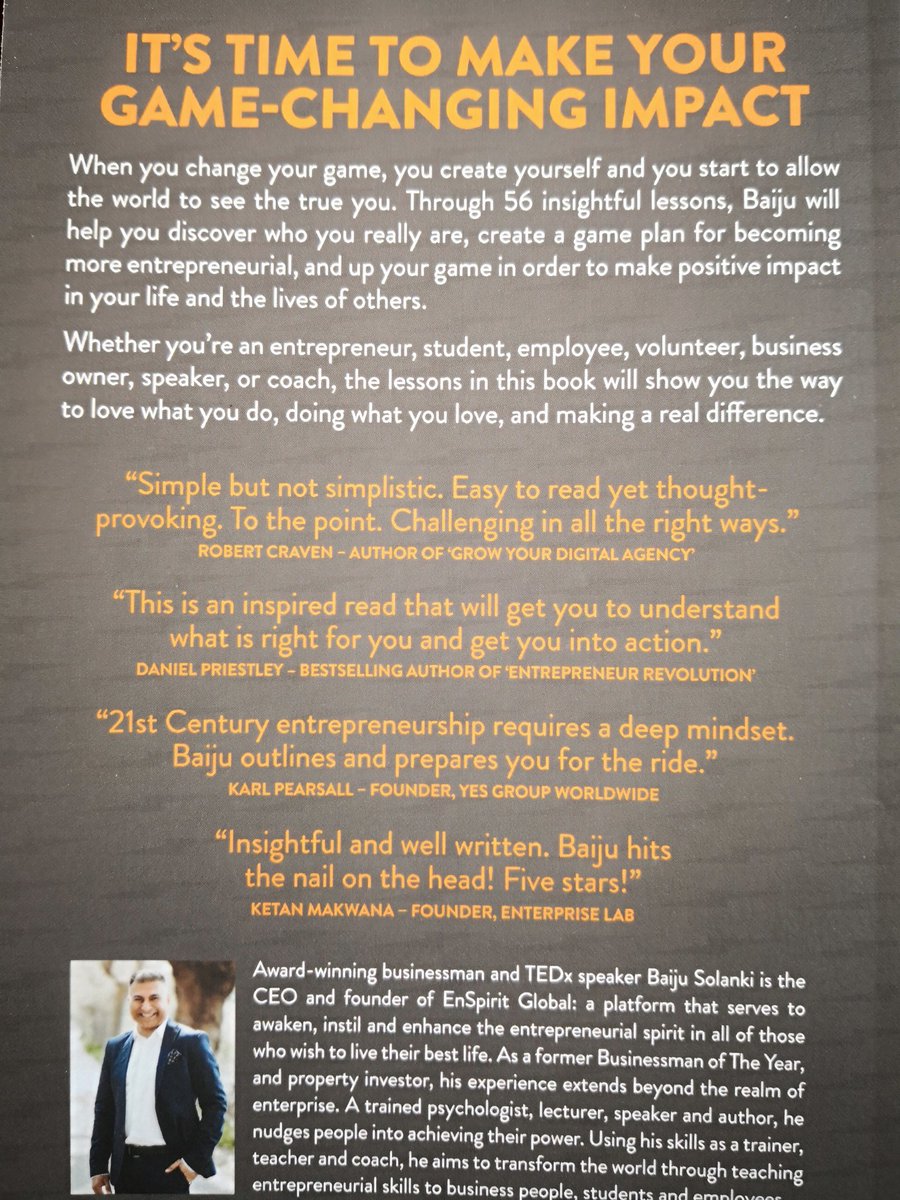 Just received Change Your Game #CYG by <a href="/BaijuSolanki/">Ɓαιנυ SσƖαηкι 🔥</a> thank you for inviting me to Foreword a fine piece of very hard work great job <a href="/LucyMcCarraher/">Lucy McCarraher MBE</a> <a href="/RethinkPress/">Rethink Press</a> always love matt laminate covers <a href="/pennypower/">Penny Power OBE</a> @tjpower1997 <a href="/rosspower/">Ross Power</a> <a href="/HannahIPower/">Hannah Power</a>