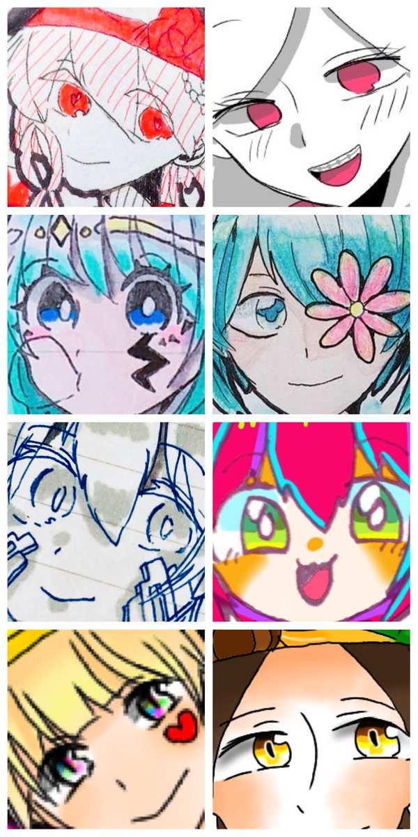 #目だけでフォロワーさん惚れさせる
お前一人アンソロ出来るぞって言われるレベルの絵柄変動 