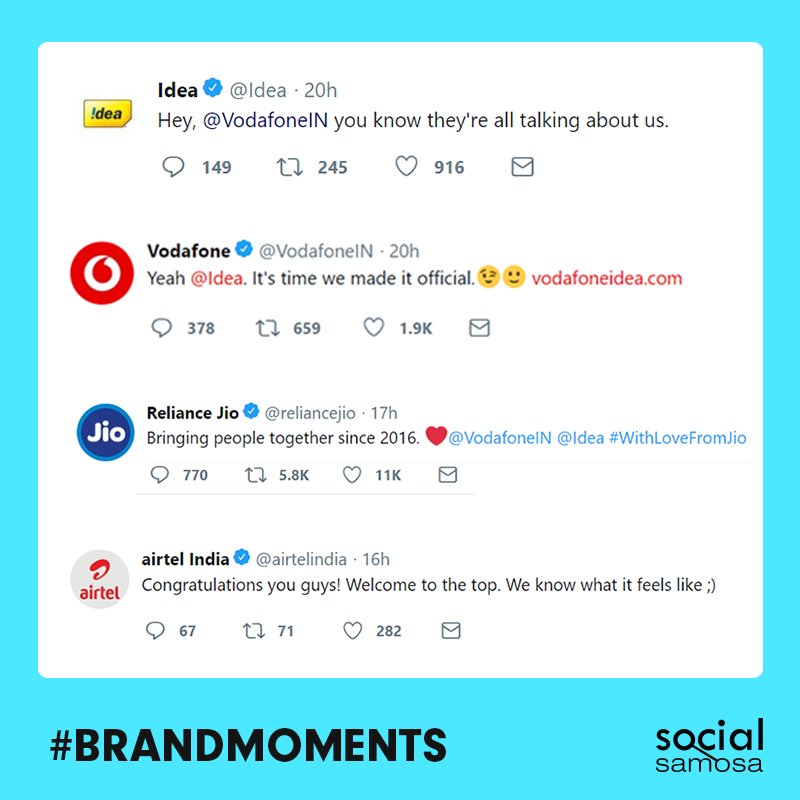 Social_Samosa's tweet photo. That's how Telecom brands celebrated Friday 😬 https://t.co/rjRyl6Une1