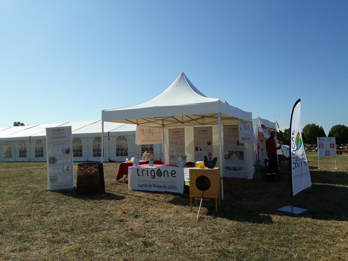 Nous serons tout le week end à #GascognAgri pour parler du #tri et de la #réductiondesdéchets !
Avec les <a href="/JeunesAgri/">Jeunes Agriculteurs</a> du Gers qui ont opté pour notre #vaisselleréutilisable !